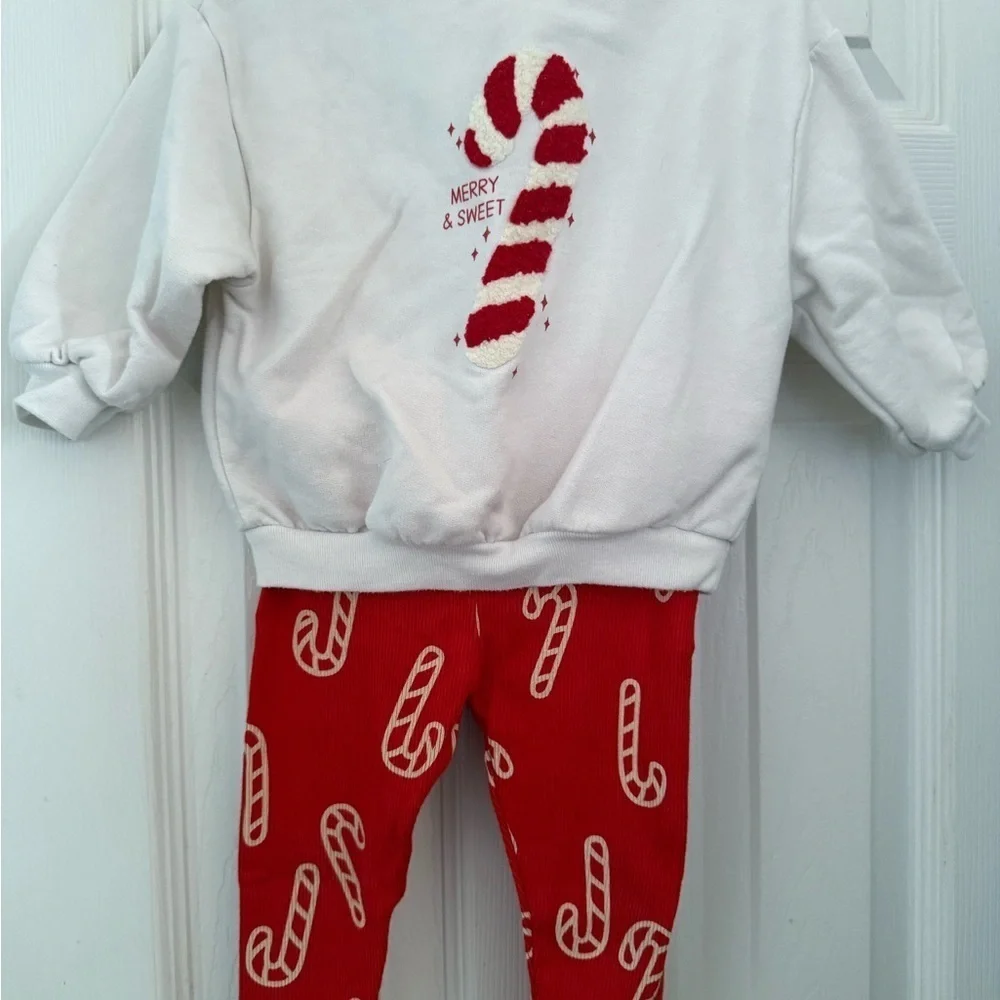 Cat & Jack Candy Cane Outfit